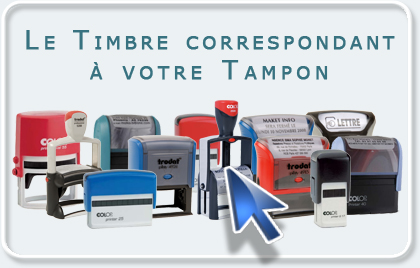 Timbre correspondant &agrave; votre tampon